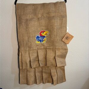 Burlap University of Kansas Jayhawk Runner 90 in by 16.5 in